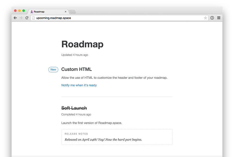 Roadmap