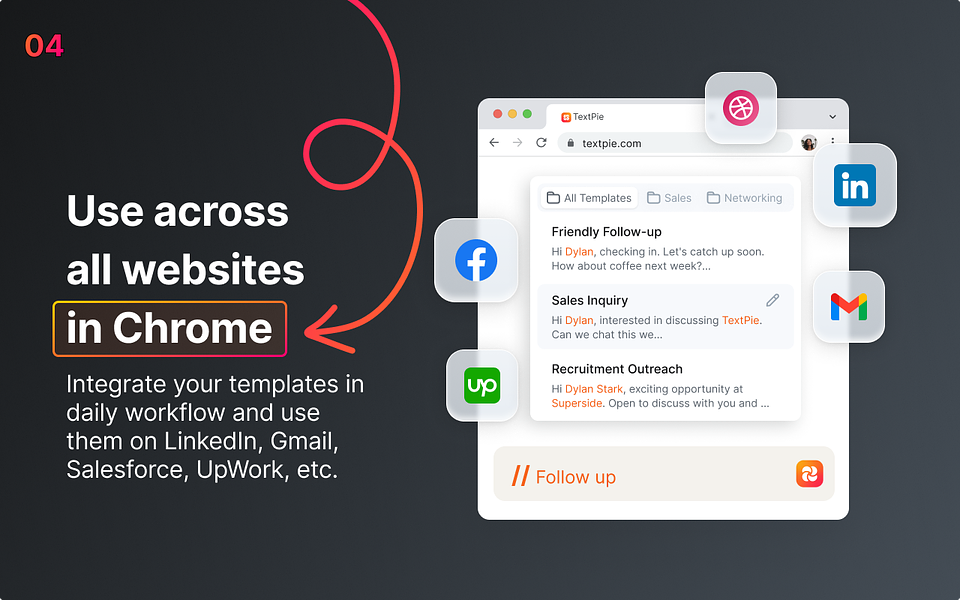 TextPie: Create and Insert Templates