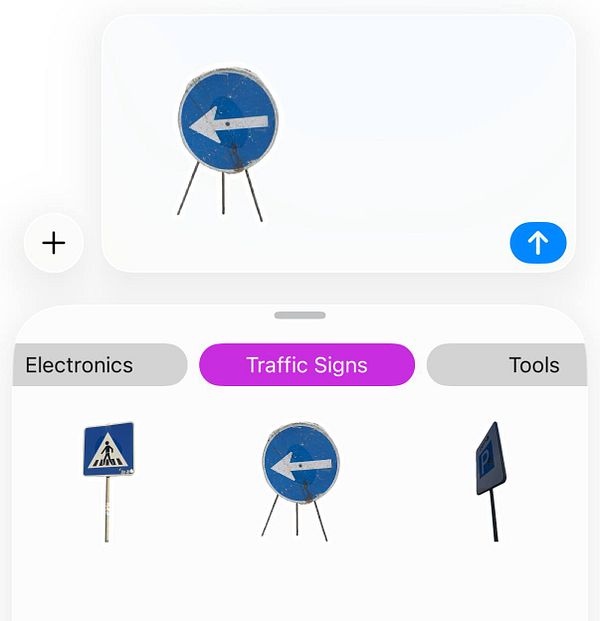 Screenshot of an iMessage interface showcasing an opened Loot App interface with a banner about Loot for iMessage stickers.