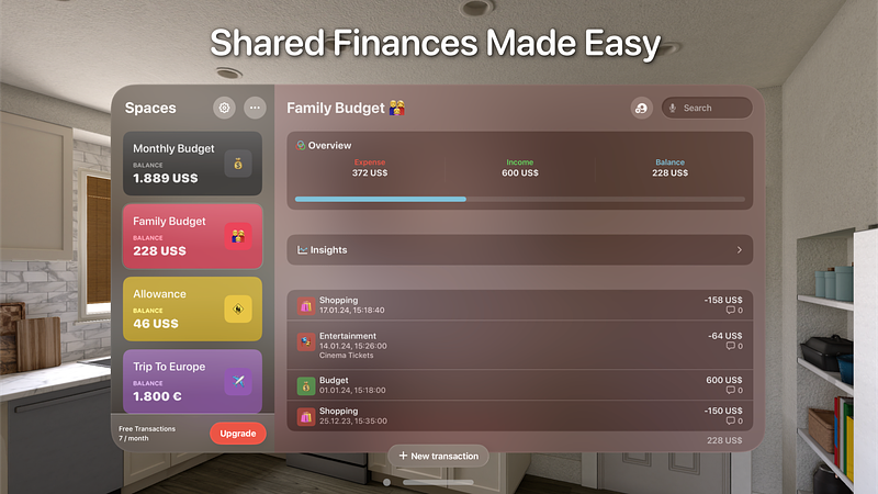 Screenshot of MoneySpaces Budget For Couples