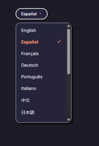 Screenshot of a web interface displaying a task or todo item related to i18n and translation features with detailed points and a sidebar navigation menu.