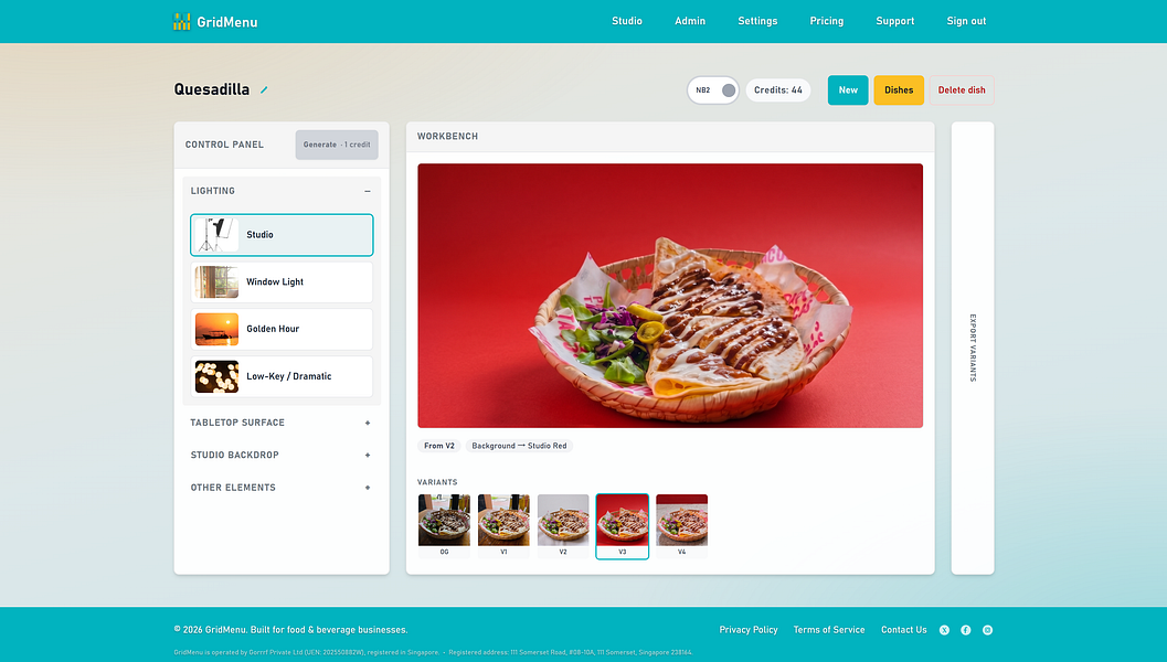 GridMenu