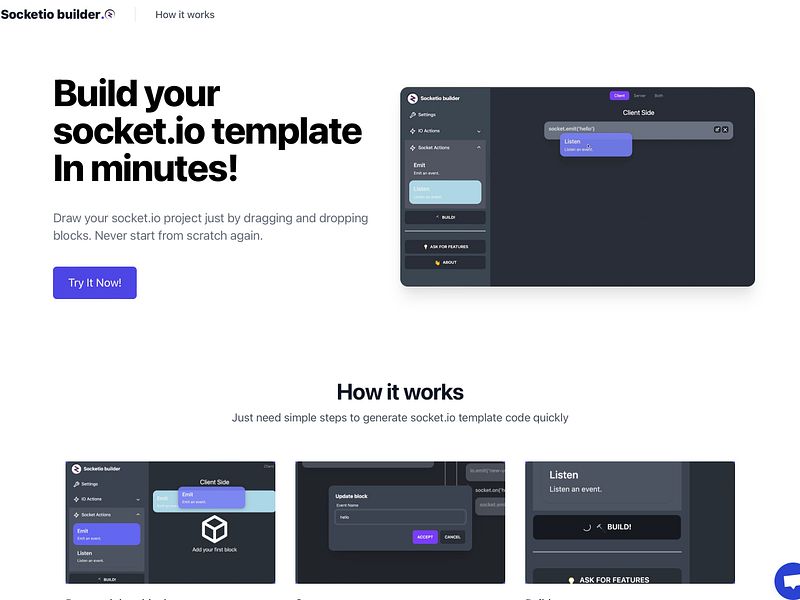 Socket IO Builder