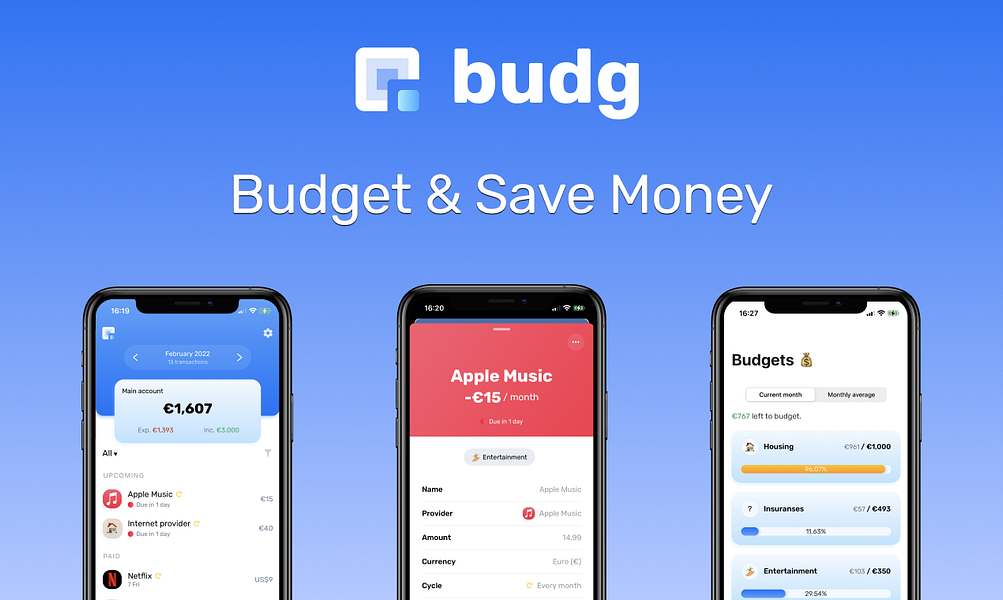 Budg mobile app