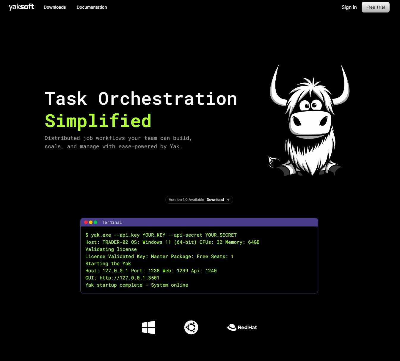 TaskYak: Task Orchestration Simplified