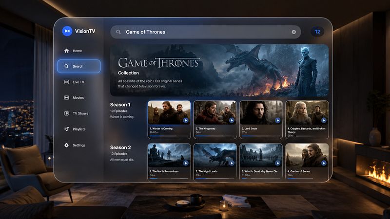 Screenshot of IPTV Smarters Player Ultra