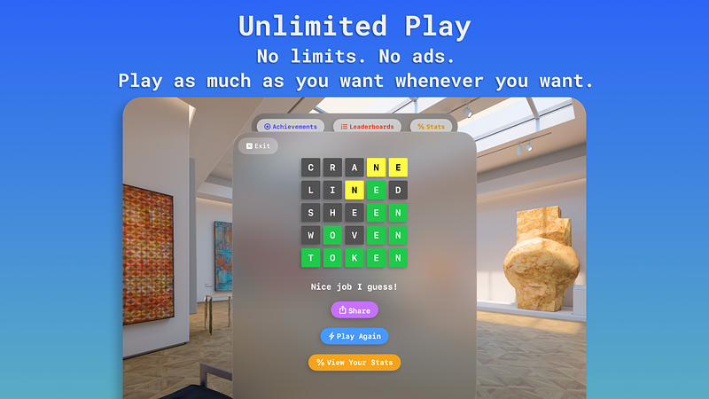 Screenshot of LOSER - A Word Game