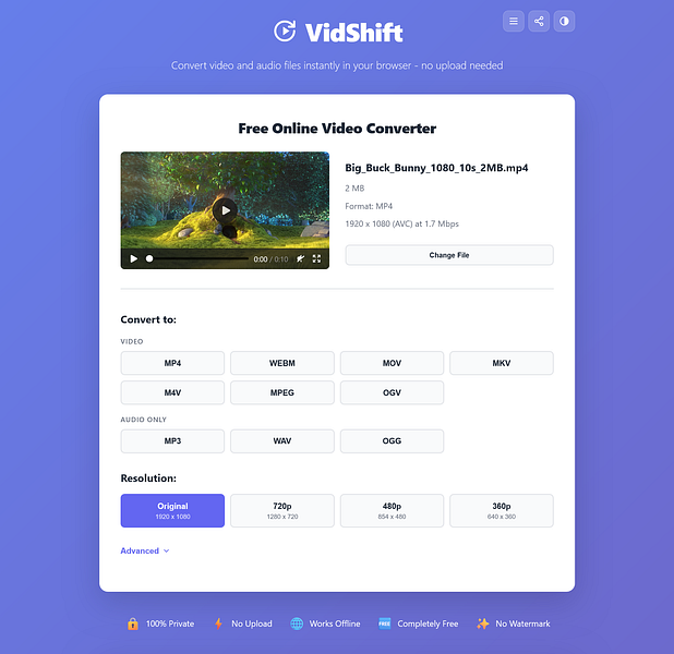 VidShift