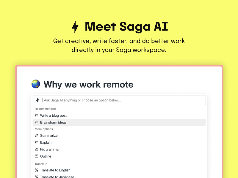 Saga AI