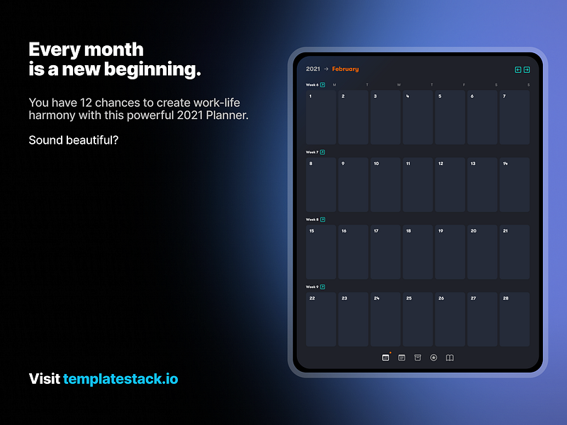 2021 Planner for Goodnotes