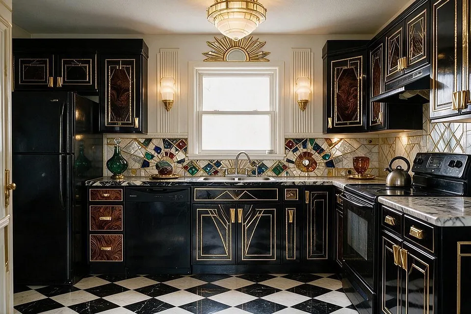 A room in the Art Deco style
