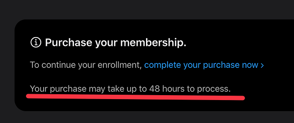 A screenshot of the Apple Developer Program enrollment payment confirmation page.