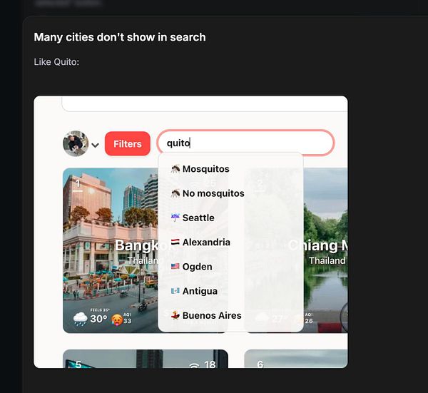 A map interface showing search results for "helsinki" with a popup highlighting Helsinki, Finland.