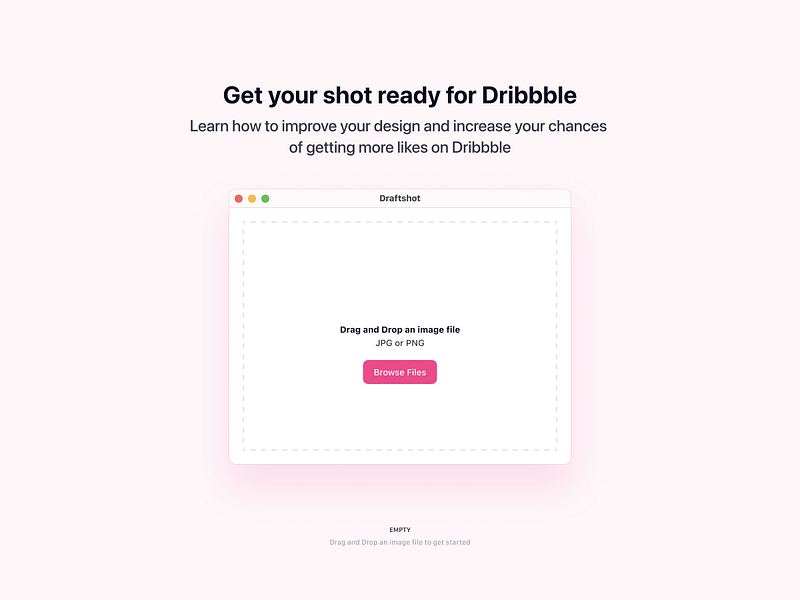 Draftshot for Dribbble
