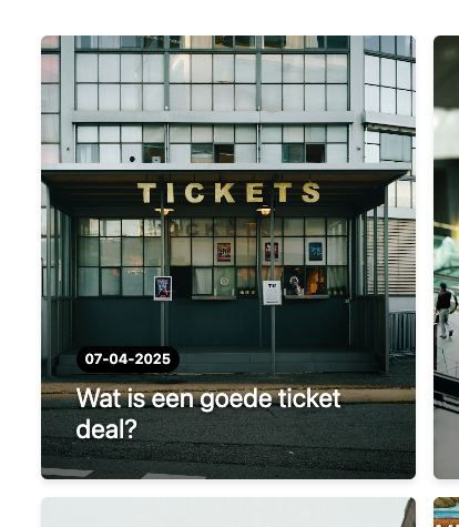 A ticket booth with a large sign displaying 'TICKETS' in bold letters.
