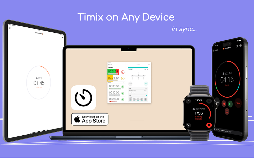 Timix - A Modern Timer for All: Balance Time in Your Favor | BetaList