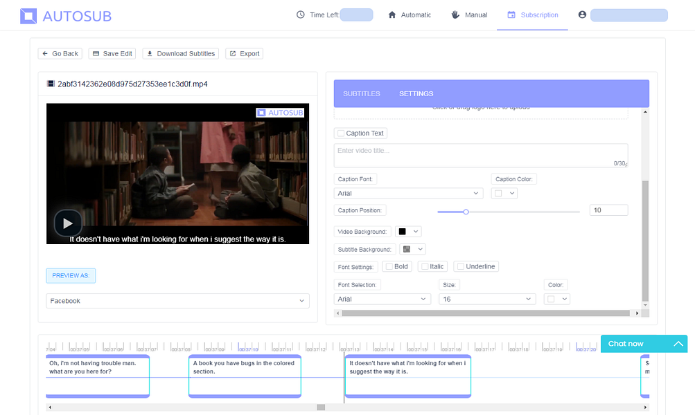 AutoSub - Auto Subtitle Generator Online