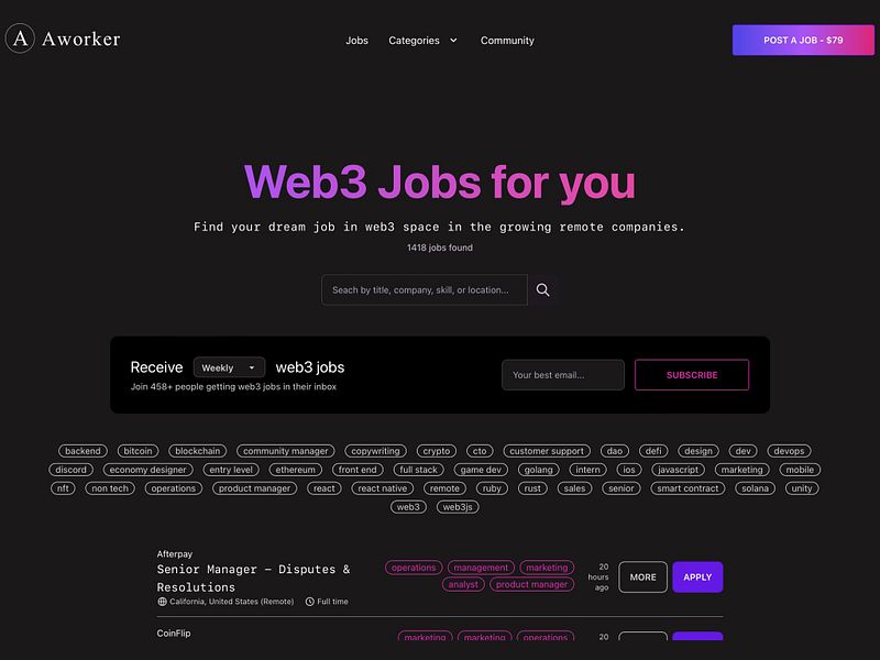 Aworker.io