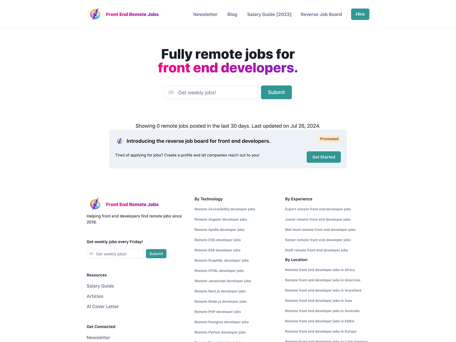 Front End Remote Jobs - Job Board Review – Startup Jobs