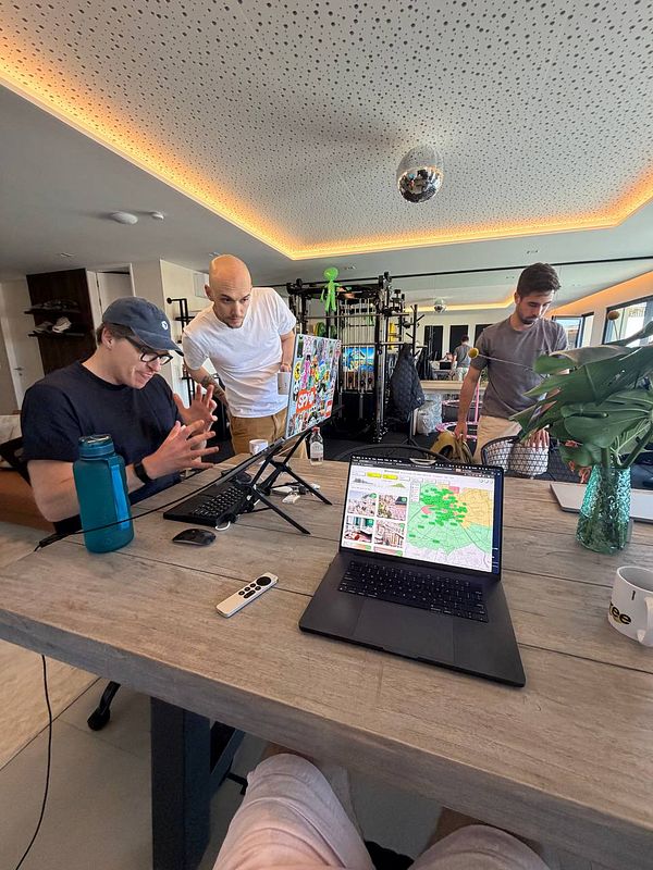 Screenshot of a Slack workspace message inviting everyone to the 53rd weekly coworking session.