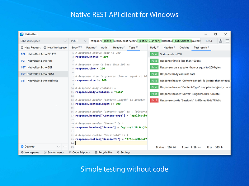 NativeRest: Native REST API client for Windows | BetaList