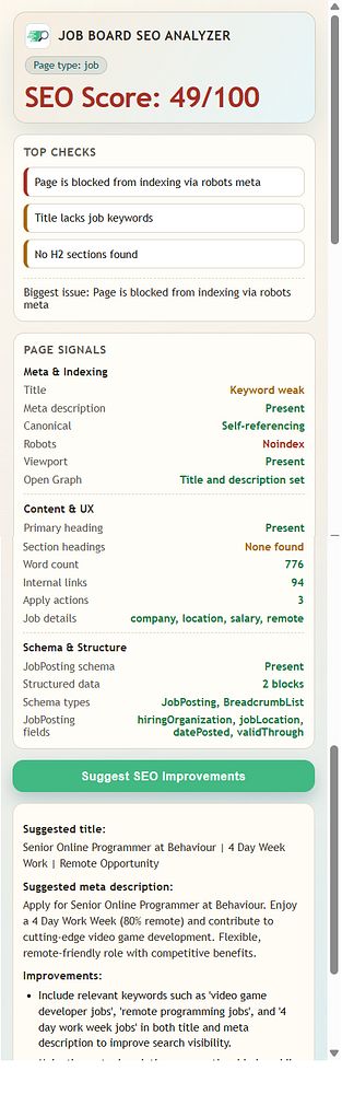 Screenshot of a code editor showing a JavaScript file for a Chrome extension manifest in a vertical layout.