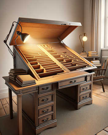 Slant-Front Desk in interior design