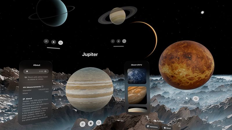 Screenshot of Astronoma