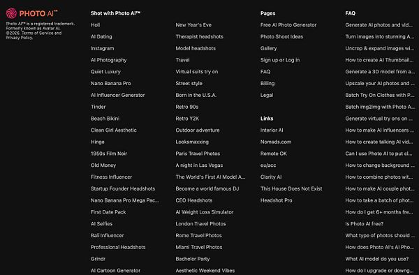 Screenshot of a WordPress theme editor screen showing the code for a footer.php file with footer links highlighted for centralizing.