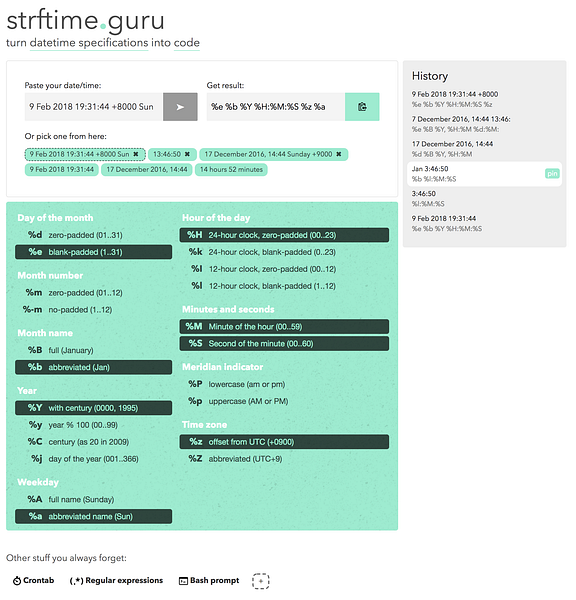 Strftime.guru