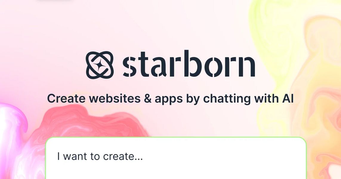Starborn – Describe an app, AI builds it with auth, database, and AI tools included visual 2