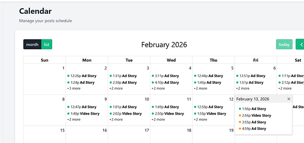 Instagram story composition interface displaying a villa with caption text and editing tools.