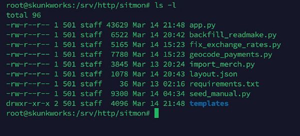 Diagram of a Skunkworks VPS server deployment structure.
