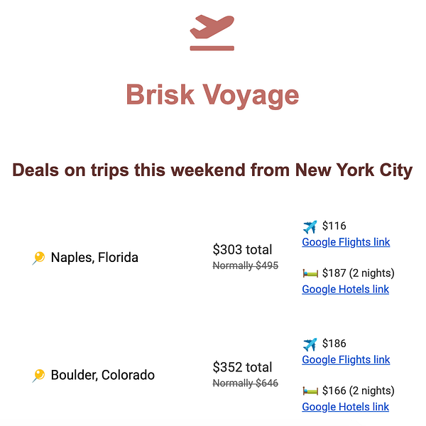 Brisk Voyage