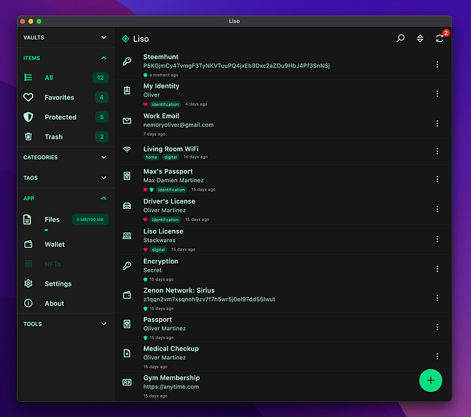 Liso Password Manager