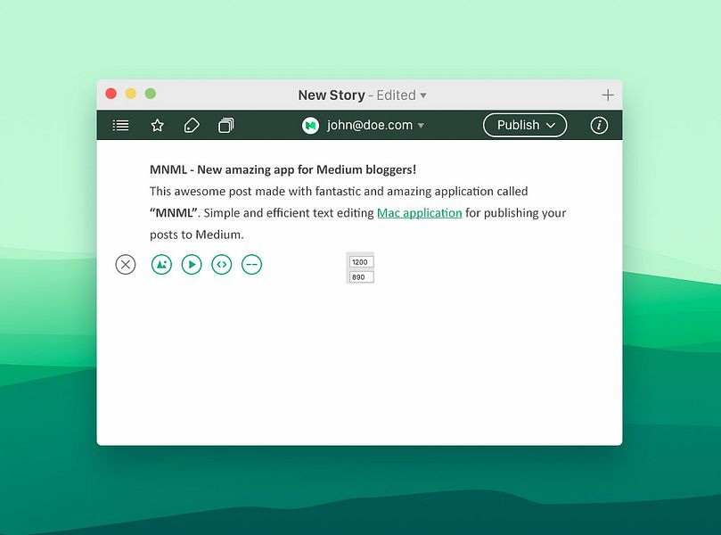 mnml app