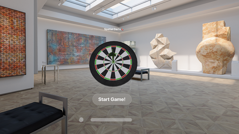 Screenshot of Spatial Darts