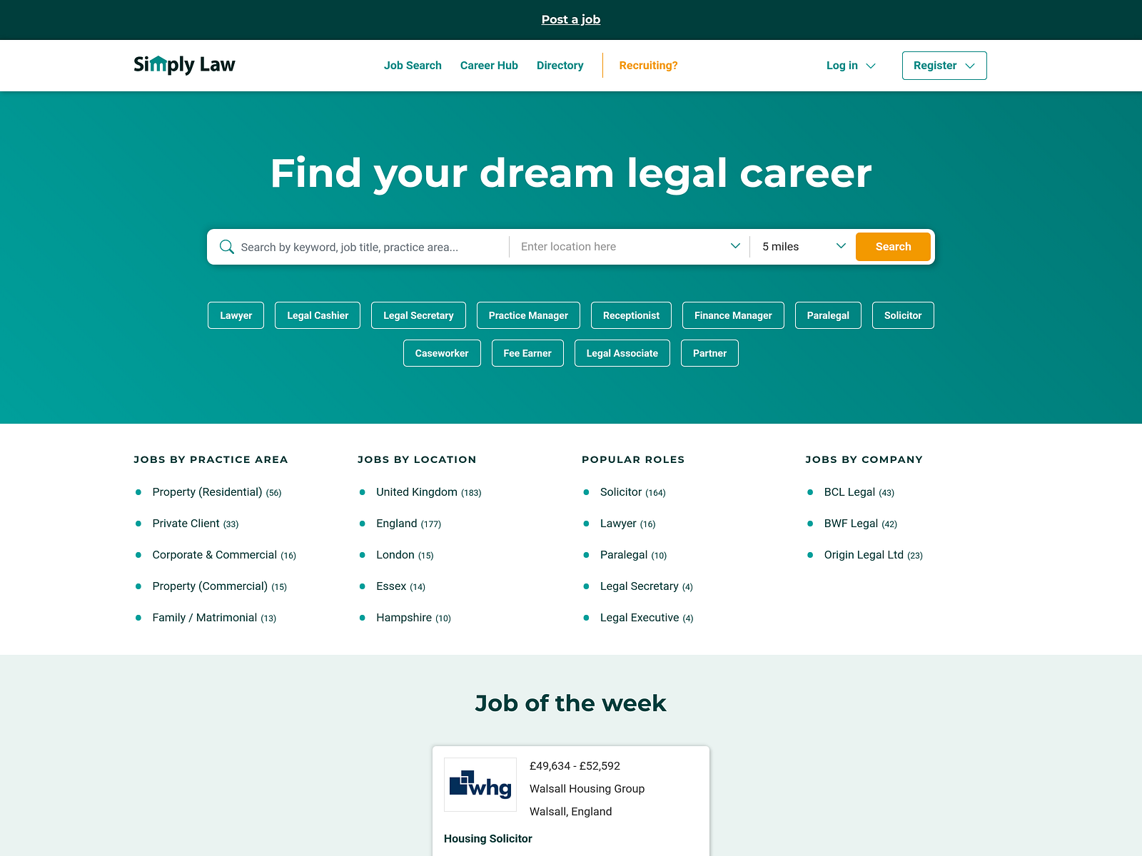 Simply Law Jobs - Job Board Review – Startup Jobs