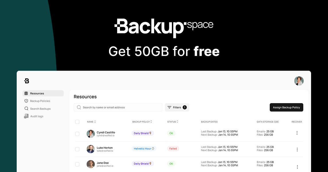 Backup Space