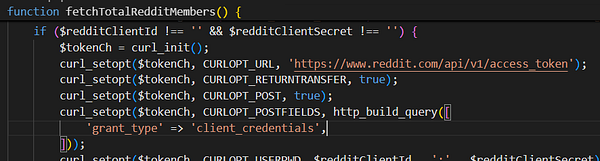Screenshot of an ADB debugging session showing a duplicated failed command to fetch subreddit members via a GET request to the old Reddit API URL.