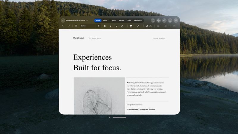 Screenshot of Microsoft Word