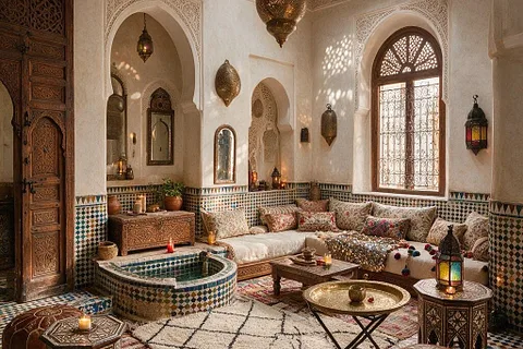 A room in the Moroccan style