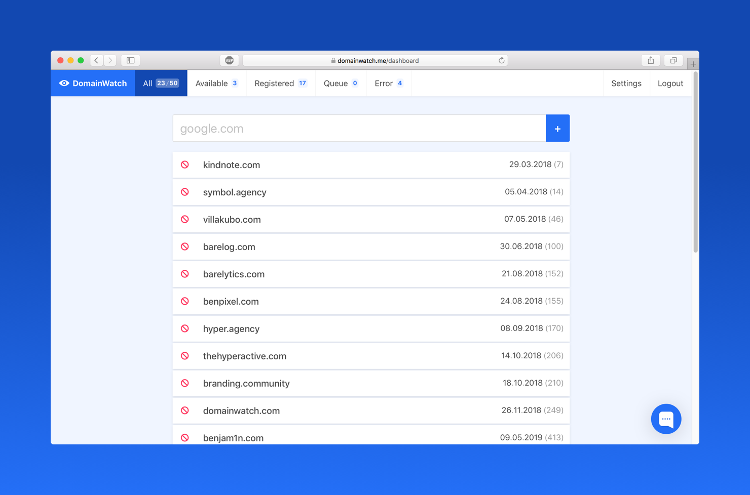 DomainWatch