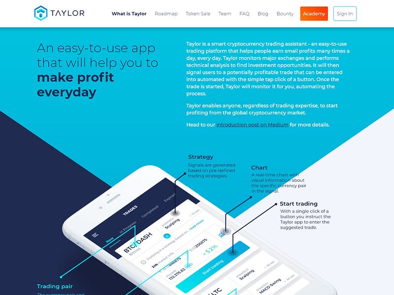 Taylor - Crypto trading for everyone
