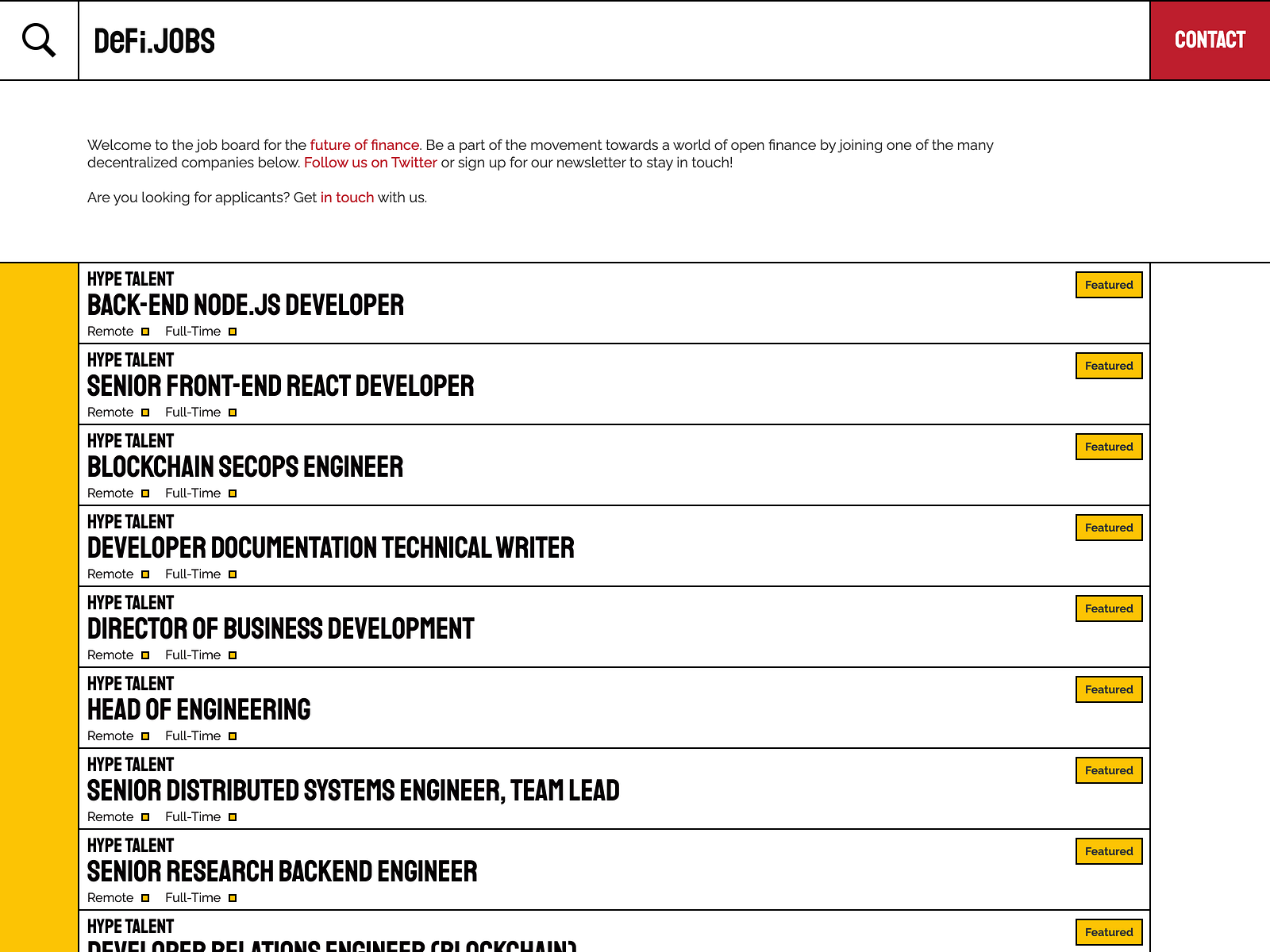 DeFi Jobs - Job Board Review – Startup Jobs