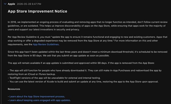 Screenshot of a macOS Mojave IDE project with a Swift ProgressBar implementation and an Apple system message about updating progress bar code since 2018.