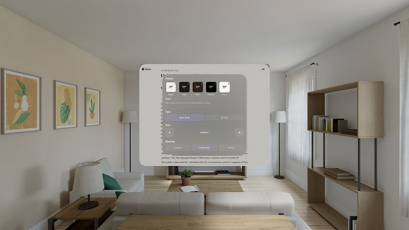 Screenshot of GlassBrowser
