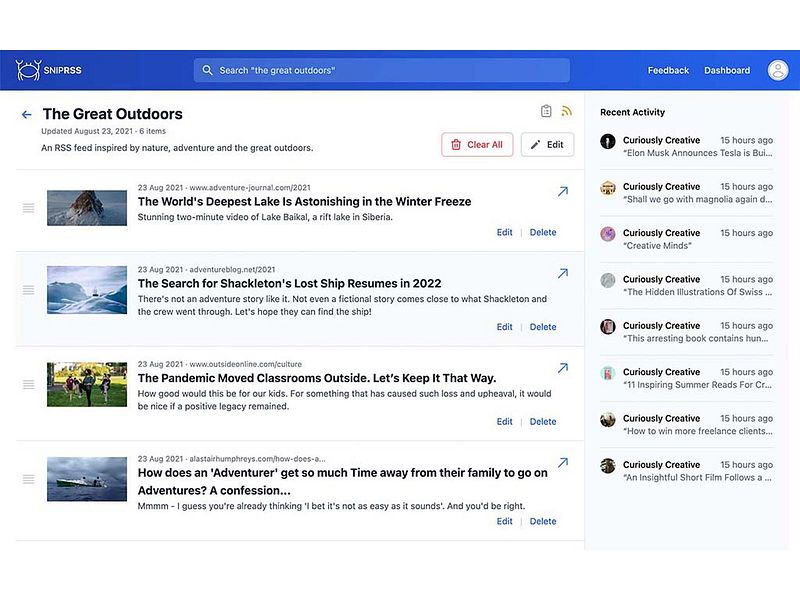 SnipRSS