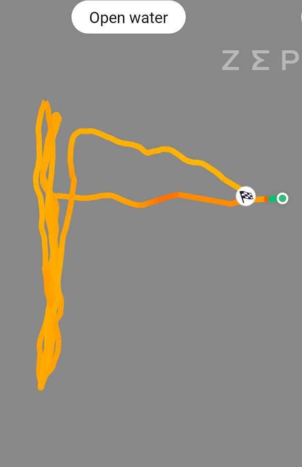 A person running on a path during a heat wave with the sun or a bright light in the background.