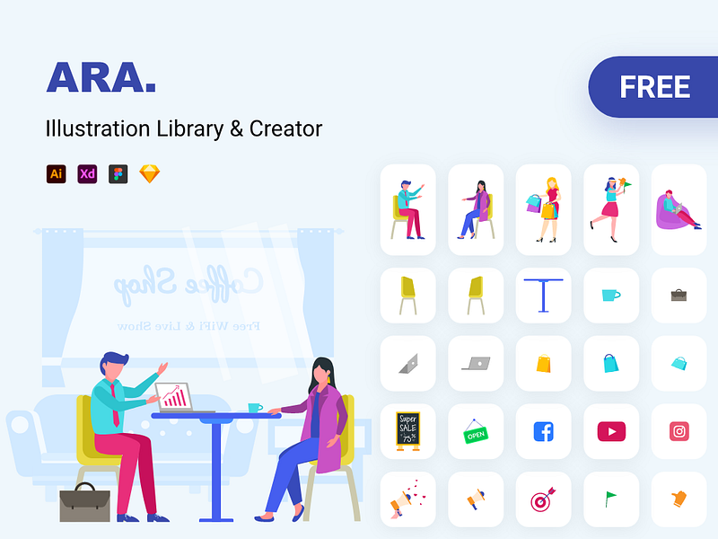 Ara Illustration Library & Creator
